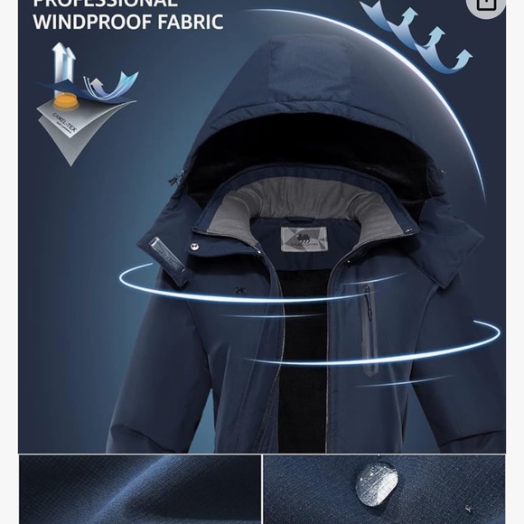 GOLDEN CAMEL Women's Ski Jacket Hooded Mountain Winter Coats All Round - Picture 8 of 8